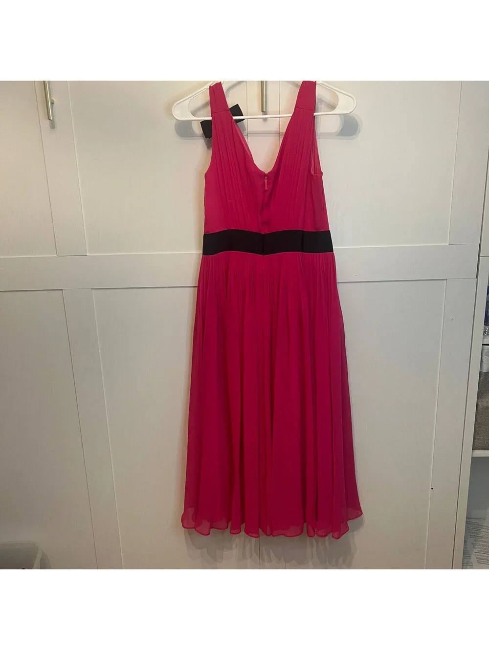 Kate Spade New York Pink Pleated Midi Dress Size 2